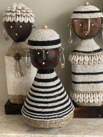 Unieke Glaskralen Namji pop gestreept