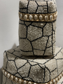 Kralen offermand   giraffen print hoog model