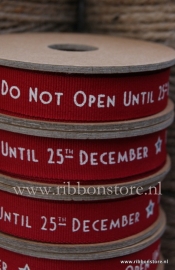 NEW...Do not open until 25 th december red