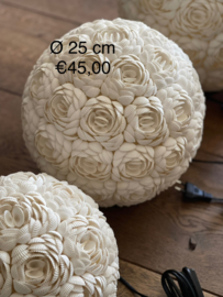 Schelpenlamp bloem Ombok div afmetingen