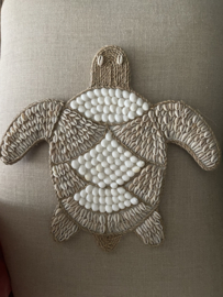 Schelpen Schildpad wanddecoratie M