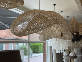 Grote Rotan hanglamp 60 cm  en groter