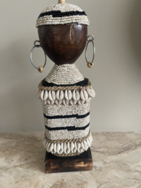 Unieke Glaskralen Namji pop gestreept