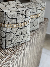 Kralen offermand   giraffen print hoog model