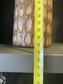 ME01 Houten decoratieve vaas/kandelaar