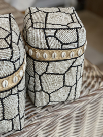 Kralen offermand   giraffen print hoog model