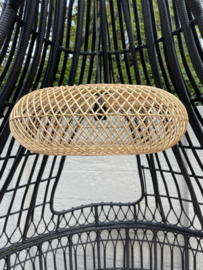 Plafondlamp rotan datar 40 cm
