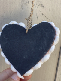 Hartje schelp bloem eenzijdig