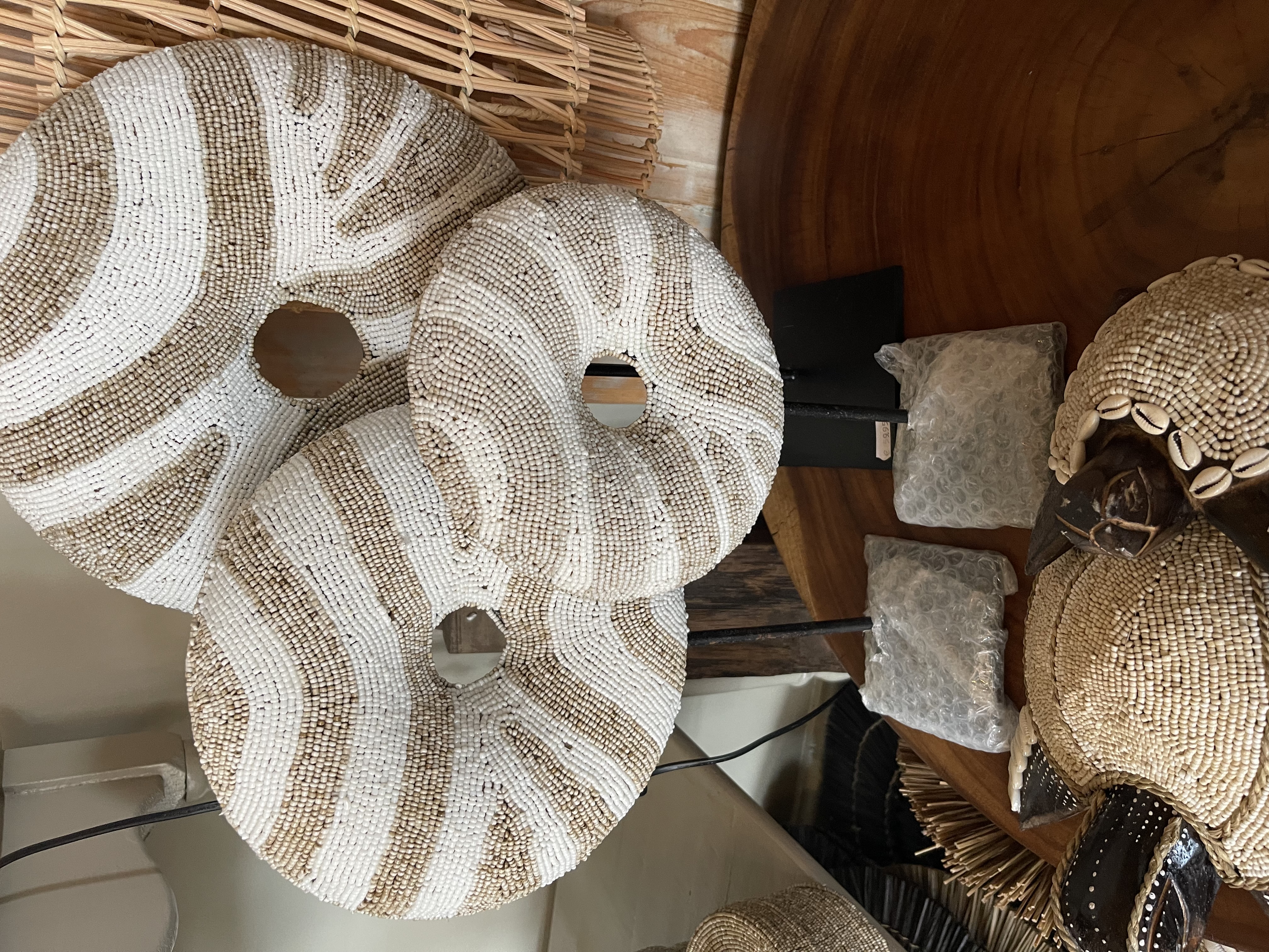 Donut Zebra kralen ornament op standaard