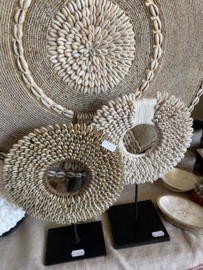 Cowrie schelpen ketting  antique kleur