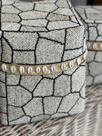 Kralen offermand   giraffen print hoog model