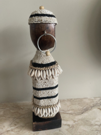 Unieke Glaskralen Namji pop gestreept