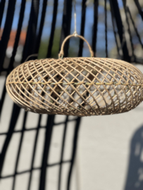 Rotan plafondlamp