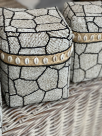 Kralen offermand   giraffen print hoog model