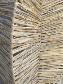 Raffia wandlamp Blad medium