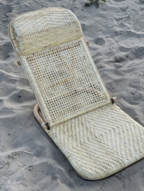 Inklapbare Strandstoel rotan | beachchair