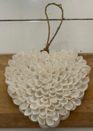 Hartje schelp bloem