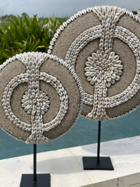 Kralen schelpen ornament  SIDAN Beaded Schield model 4