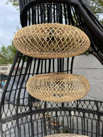 Plafondlamp rotan datar 50 cm
