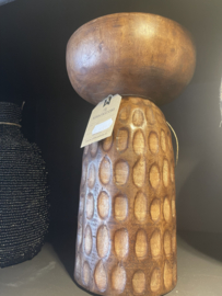 ME01 Houten decoratieve vaas/kandelaar