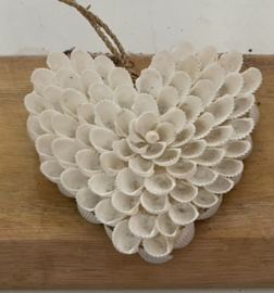 Hartje schelp bloem