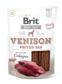 Brit Jerky Protein Bar Venison 80 gram