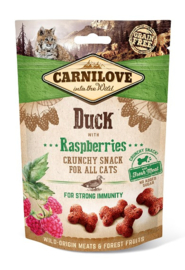 Carnilove Snack Kat Crunchy Duck With Raspberries 50gr