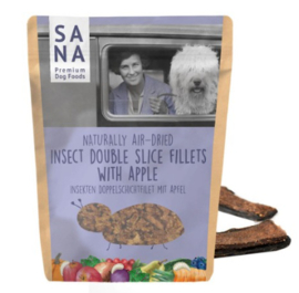 Sana dog insect double slice-filets with apple 100gr