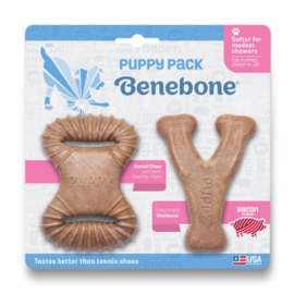 Benebone Puppy 2- Pack Bacon