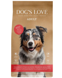 Dog's Love Adult - met rund 2kg