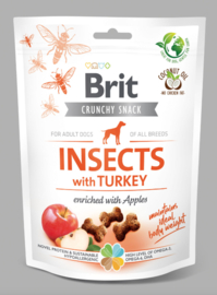 Brit Crunchy Snack insect met turkey 200 gram