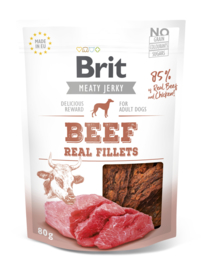 Brit Jerky Snack Beef Fillets 80 gram