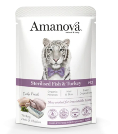 sterilised fish & turkey 85 gram