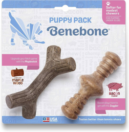 Benebone Puppy 2- Pack Zaggler en Maplestick