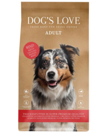 Dog's Love Adult - met rund 12kg
