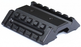 (1281) Tactical Dual 45° Offset Picatinny Rail Mount