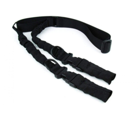 (1920) 2 To 1 Point Double Bungee Rifle Sling/Blk