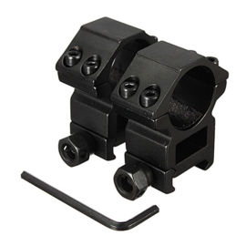 (1178) 1 inch High profile ring mounts (2pcs)