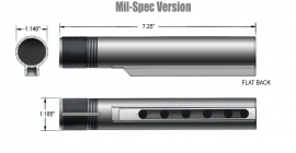 (3314) AR15 Carbine Mil-Spec Buffer Tube / Pufferrohr