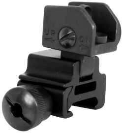 (1605) NcStar AR15 flip-up rear sight