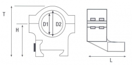 (9301) Konus Montage set 25-30mm Dual-T