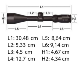 (9290) Vortex Crossfire II 3-9x40 Richtkijker, V-Plex Dradenkruis (MOA)