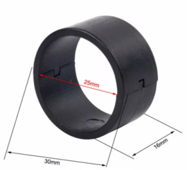 (1172) Zielfernrohr-Ringe Einlegestücke 30mm => 25mm (1paar)