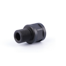 (8907) Black Stainless .223 1/2x20 female to 1/2x28 male Muzzle Thread Adapter