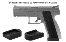 (4246) UTG PRO® +0 Base Pad, CZ P07/P10C, Matte Black Aluminum Magazijn Basepad