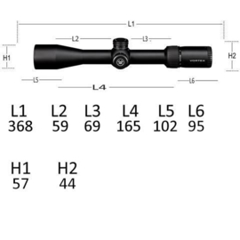 (9489) Vortex Diamondback Tactical 6-24x50 FFP Zielfernrohr, EBR-2C Fadenkreuz (MRAD)