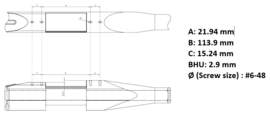 (1191) Rail voor Remington 700 long action 20MOA