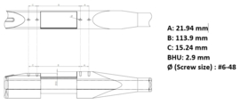 (1191) Remington 700 long action scope mount 20MOA