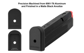 (4246) UTG PRO® +0 Base Pad, CZ P07/P10C, Matte Black Aluminum Magazijn Basepad