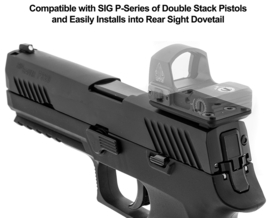 (1193) UTG® Rear Sight Dovetail Optic Mount, SIG P320 Compatible, for DOCTER®